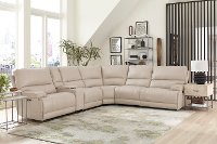 Washington 6-Piece Power Reclining Leather Sectional