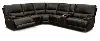 Clearance Washington 6-Piece Power Reclining Leather Sectional