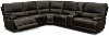 Washington Coffee 6 Piece Leather Power Reclining Sectional