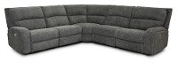 Bizmark Gray 5 Piece Power Reclining Sectional - Star