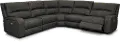 Star Dark Gray Gray 5 Piece Power Reclining Sectional