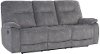 Crane Gray Triple Reclining Sofa