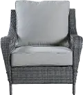 Essen II Gray Wicker Club Chair (Set of 2)
