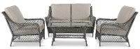 Gray Wicker 4 Piece Patio Set - Essen 2-1