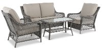 Gray Wicker 4 Piece Patio Set - Essen 2-3