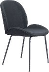 Black Upholstered Dining Room Chair (Set of 2) - Miles
