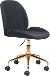 Glam Black Office Chair - Miles