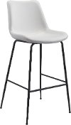 Mid Century Modern White Bar Stool - Byron
