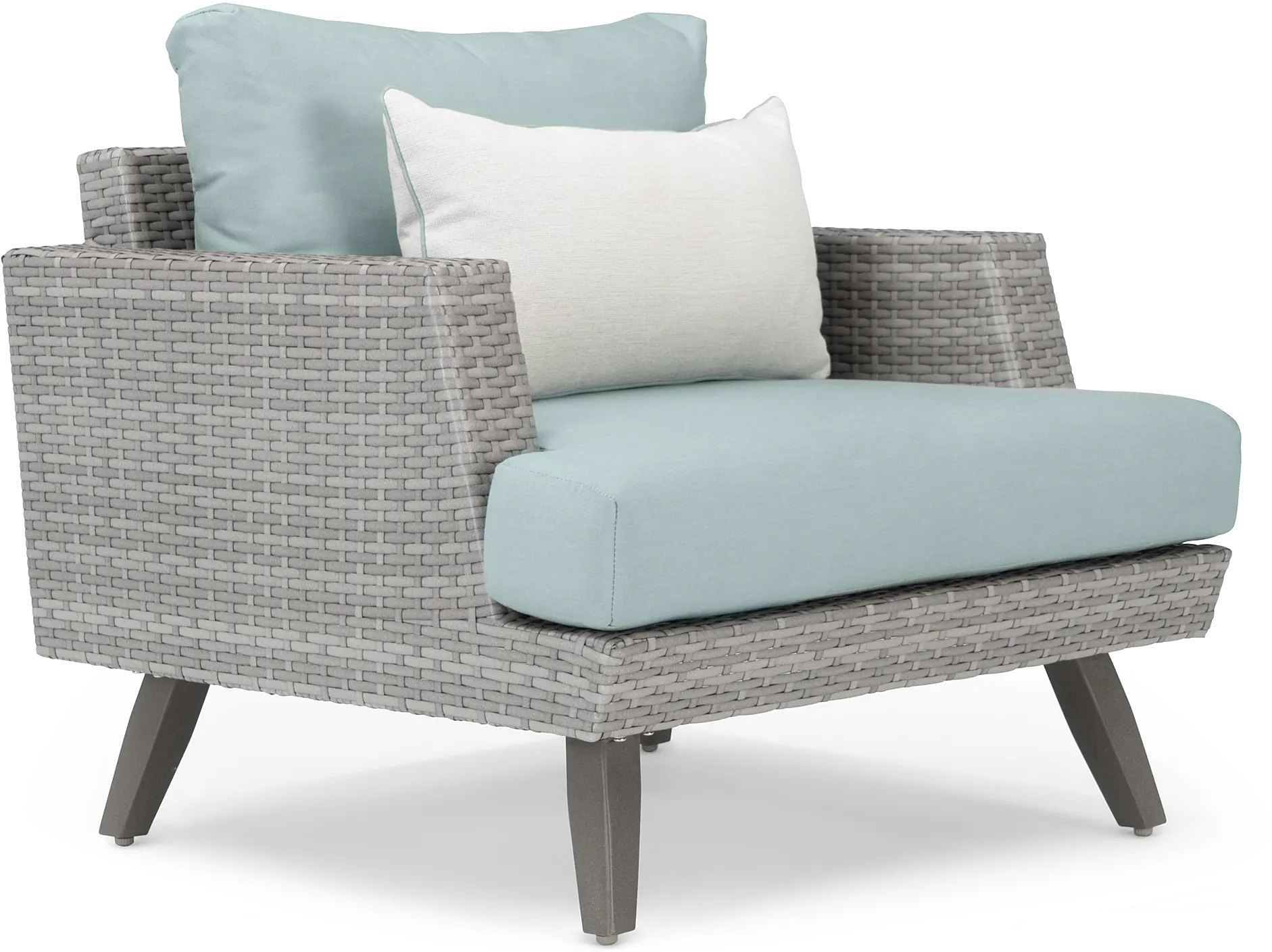 Portofino Spa Blue 4 Piece Patio Set with Indigo Cushions-5