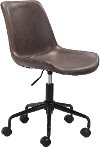 Mid-century Modern Brown Office Chair - Byron