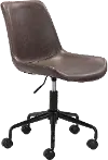 Mid-century Modern Brown Office Chair - Byron