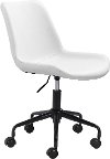Mid-century Modern White Office Chair - Byron