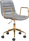 Glam Gray Office Chair - Eric