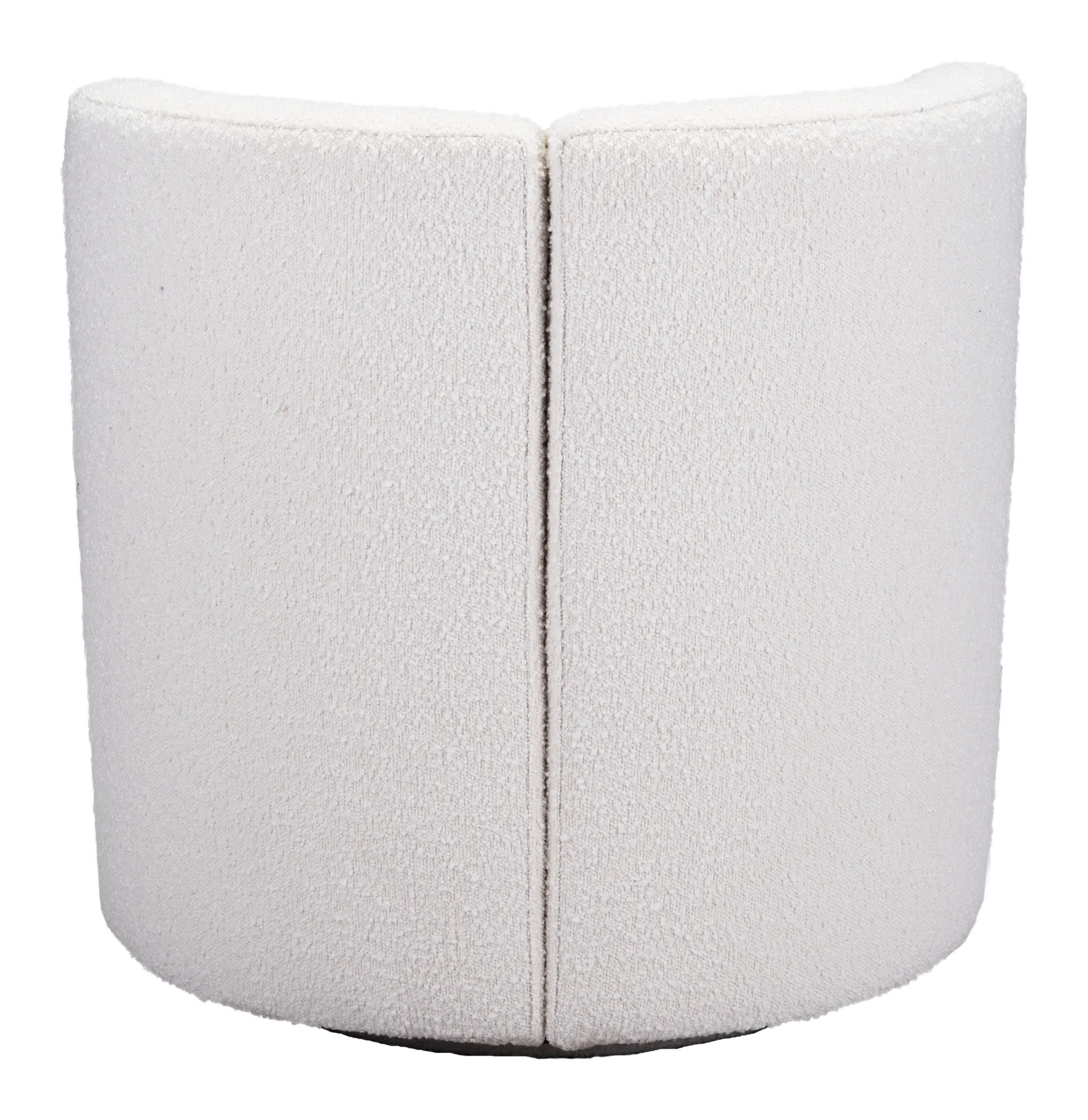 Glam White Upholstered Accent Chair - Prague-3