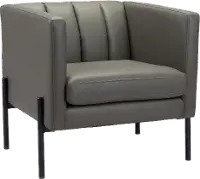 Mid Century Modern Green Accent Chair - Jess
