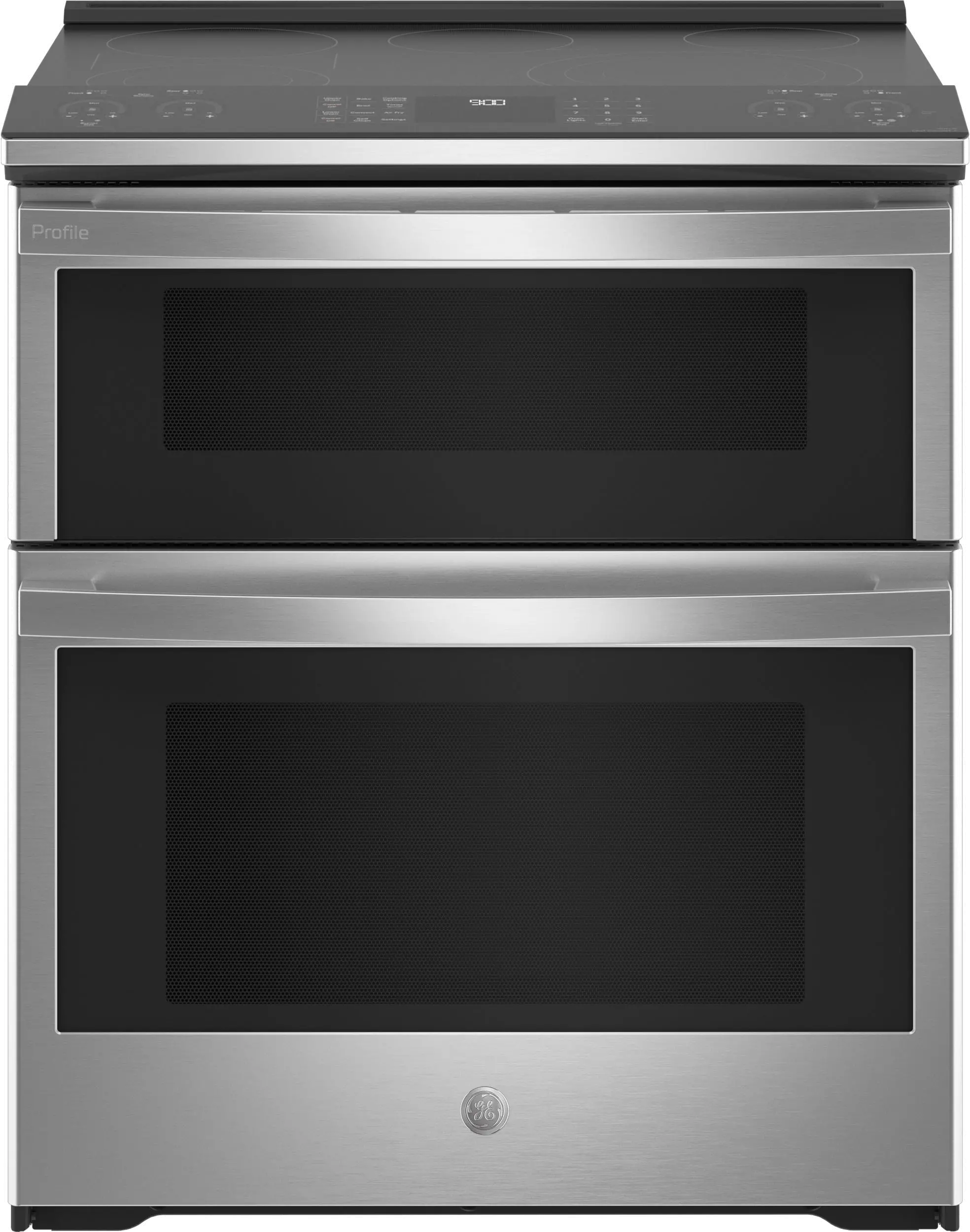 PS960YPFS GE Profile Smart Double Oven Electric Range with Convection and Air Fry - 6.6 cu. ft., Fingerprint Resistant Stainless Steel-1