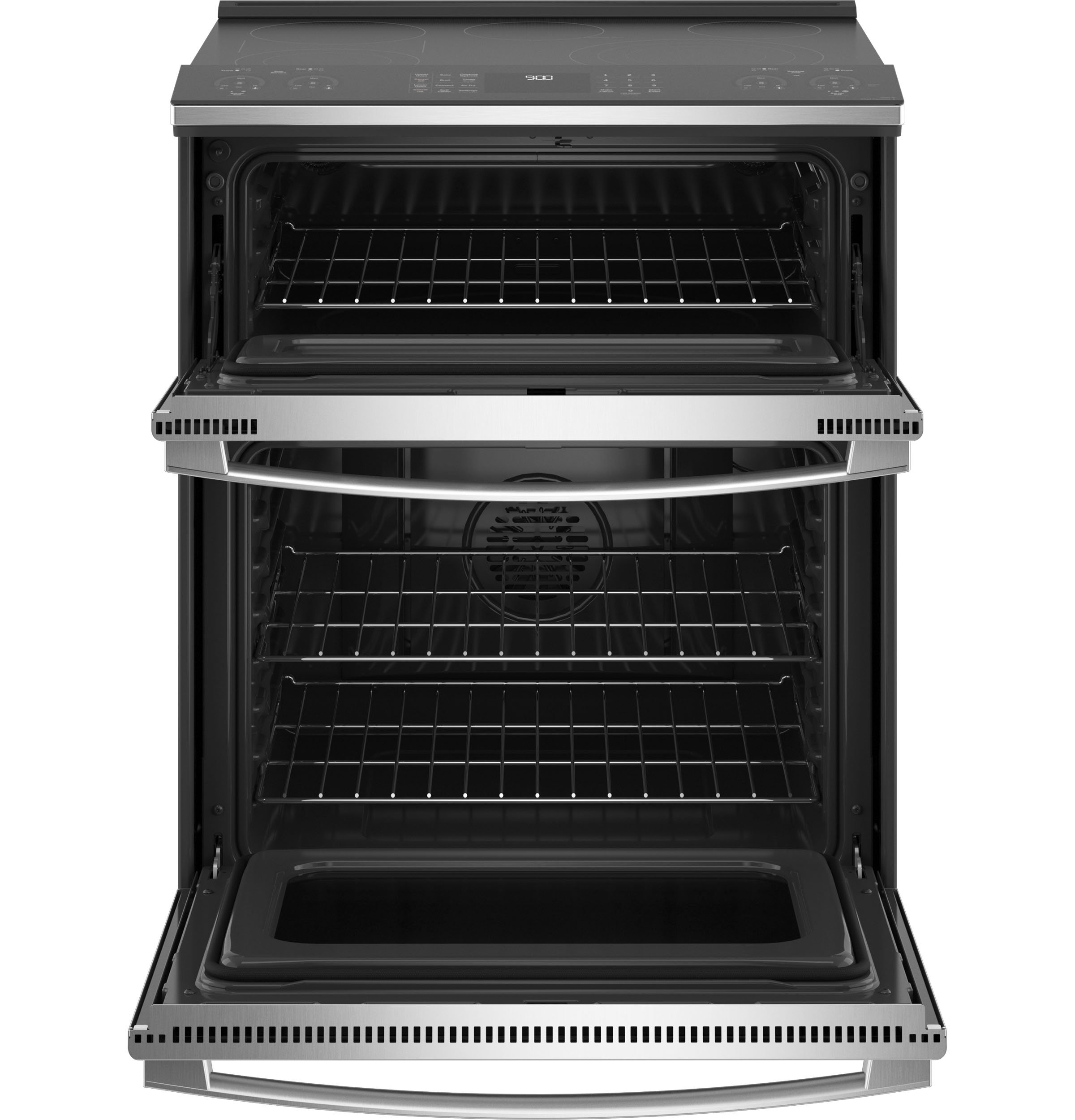 PS960YPFS GE Profile Smart Double Oven Electric Range with Convection and Air Fry - 6.6 cu. ft., Fingerprint Resistant Stainless Steel-2