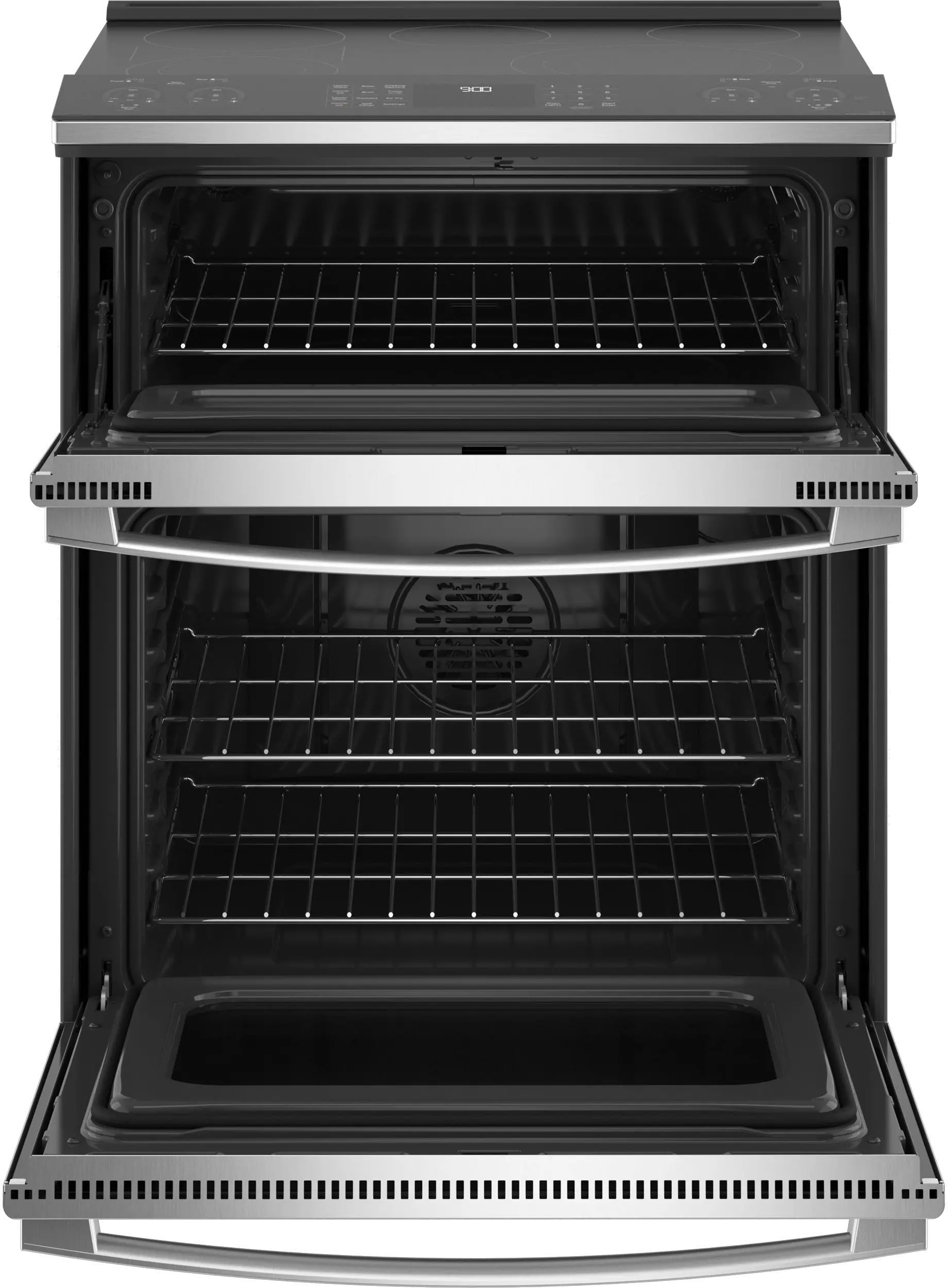 PS960YPFS GE Profile Smart Double Oven Electric Range with Convection and Air Fry - 6.6 cu. ft., Fingerprint Resistant Stainless Steel-2