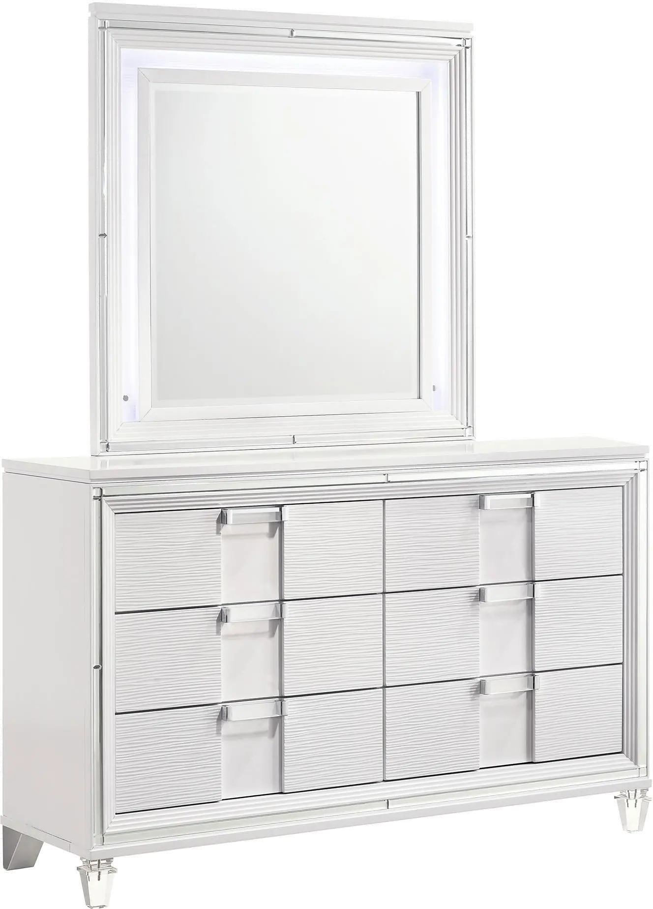 Posh White Youth Dresser-2