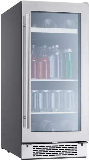 PRB15C01BG Zephyr Single Zone Beverage Cooler - Stainless Steel-2