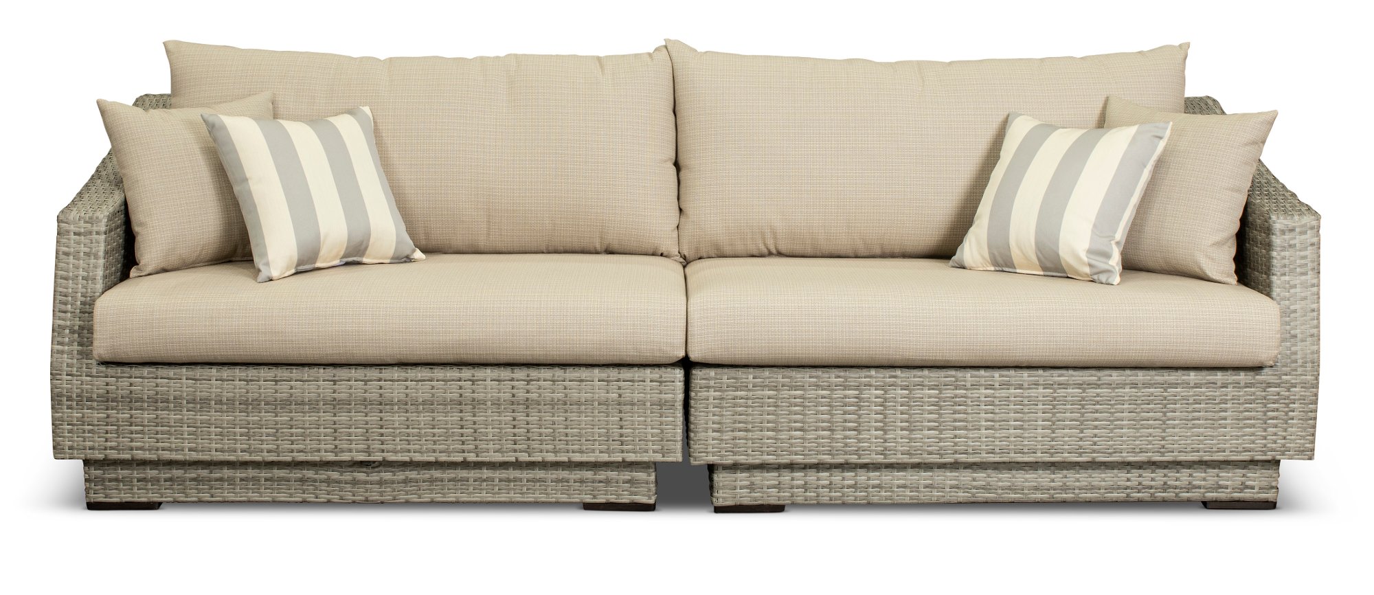 Cannes Pebble 96 Inch Patio Sofa-1