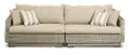 Cannes Pebble 96 Inch Patio Sofa