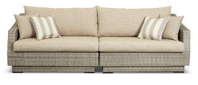 OP-PESOF-CNS Pebble 96 Inch Patio Sofa - Cannes