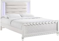 Contemporary White Full Size Bed with Trundle - Posh-4
