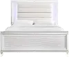 Posh White Full Bed with Trundle