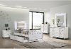 Contemporary White 4 Piece Twin Bedroom Set - Posh