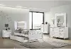 Posh White 4 Piece Full Bedroom Set