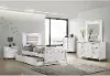 Posh White 4 Piece Full Bedroom Set