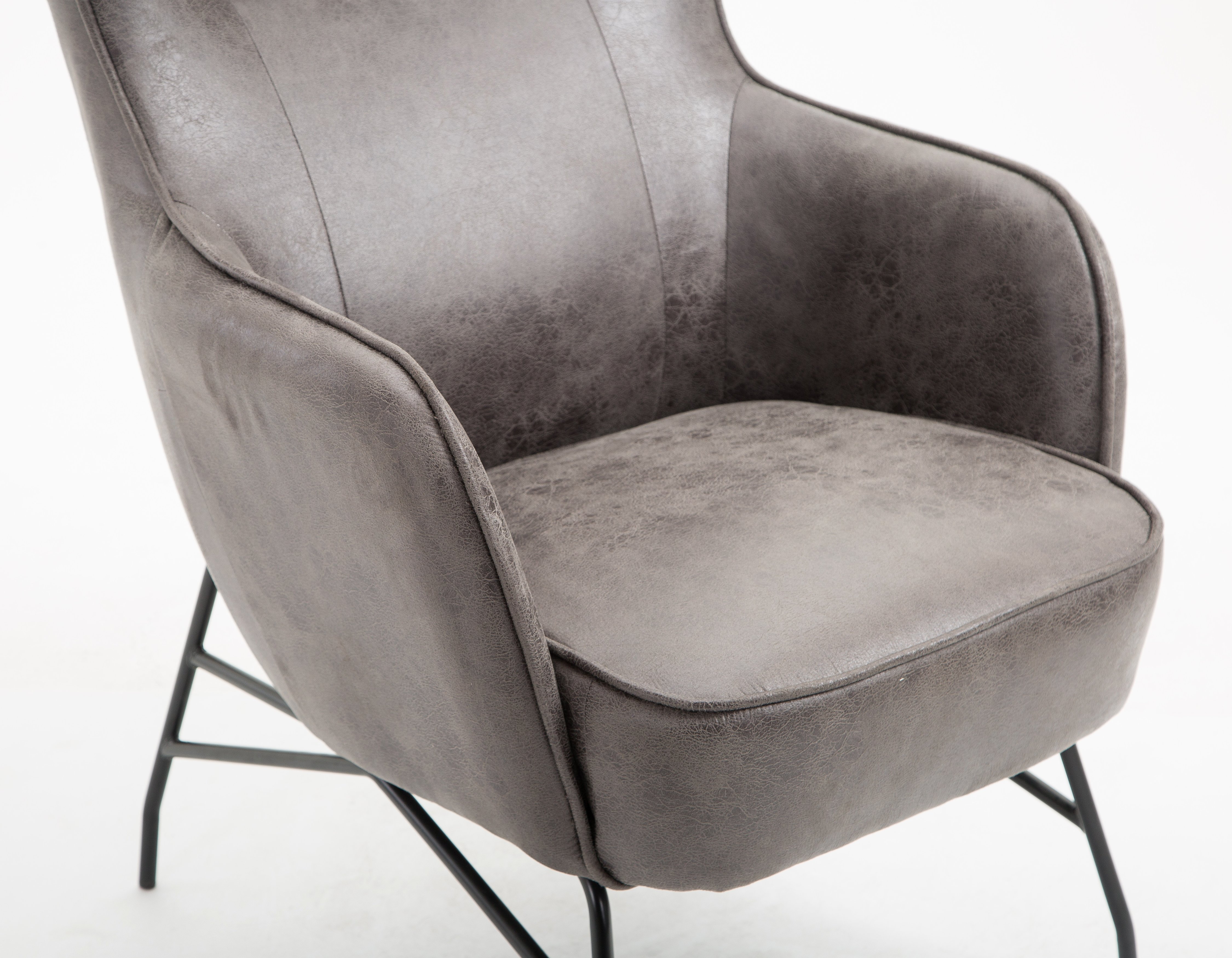 Franky Charcoal Gray Accent Chair-4