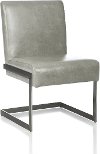 Modern Gray and Chrome Dining Room Chair - Coral