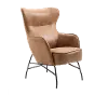Franky Saddle Brown Accent Chair