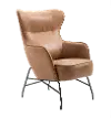 Franky Saddle Brown Accent Chair