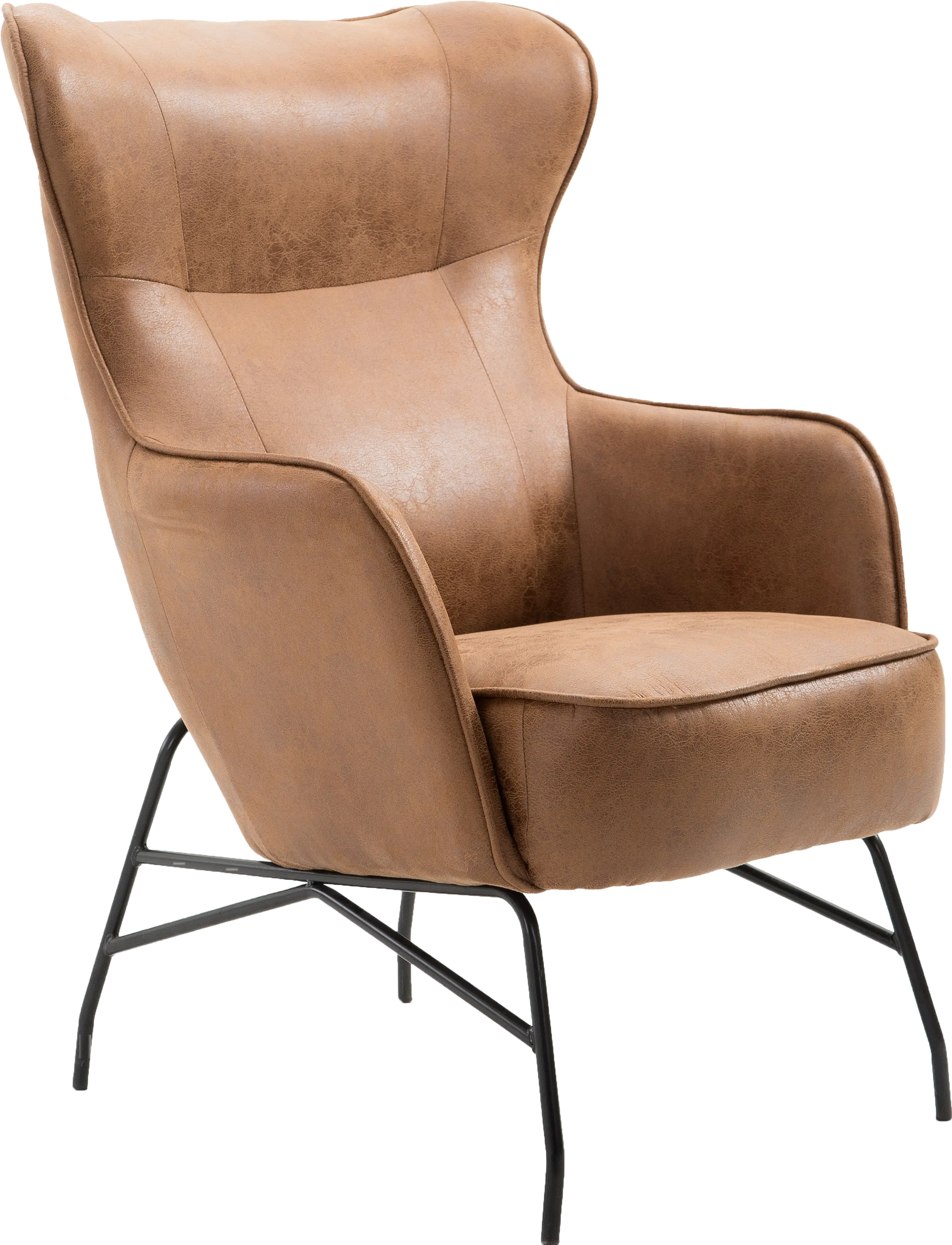 Franky Saddle Brown Accent Chair-7