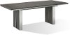 Modern Gray Dining Room Table - Plata
