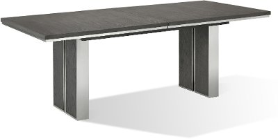 Modern Gray Dining Room Table - Plata