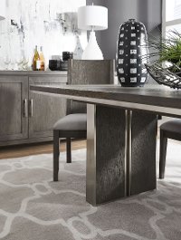 Modern Gray Dining Room Table - Plata-4