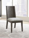 Modern Gray Upholstered Dining Room Chair - Plata