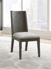 Modern Gray Upholstered Dining Room Chair - Plata