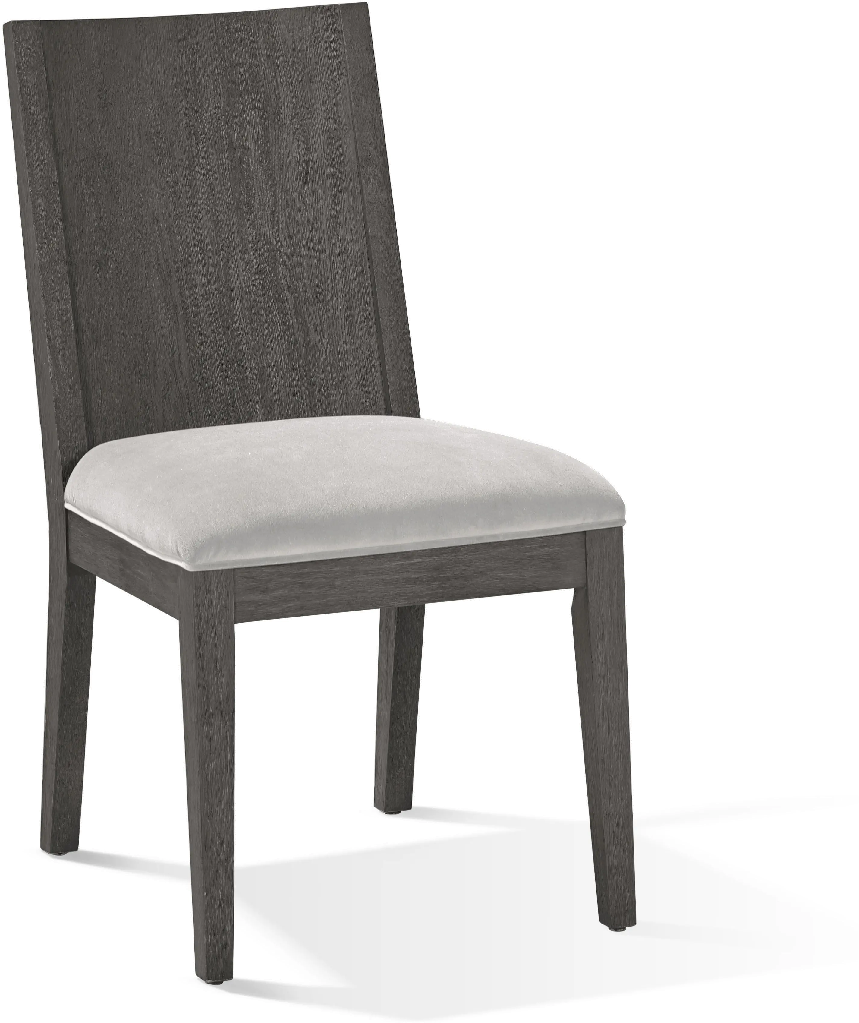 Modern Gray Upholstered Dining Room Chair - Plata-2