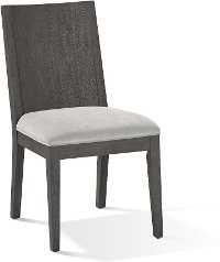 Modern Gray Upholstered Dining Room Chair - Plata-2