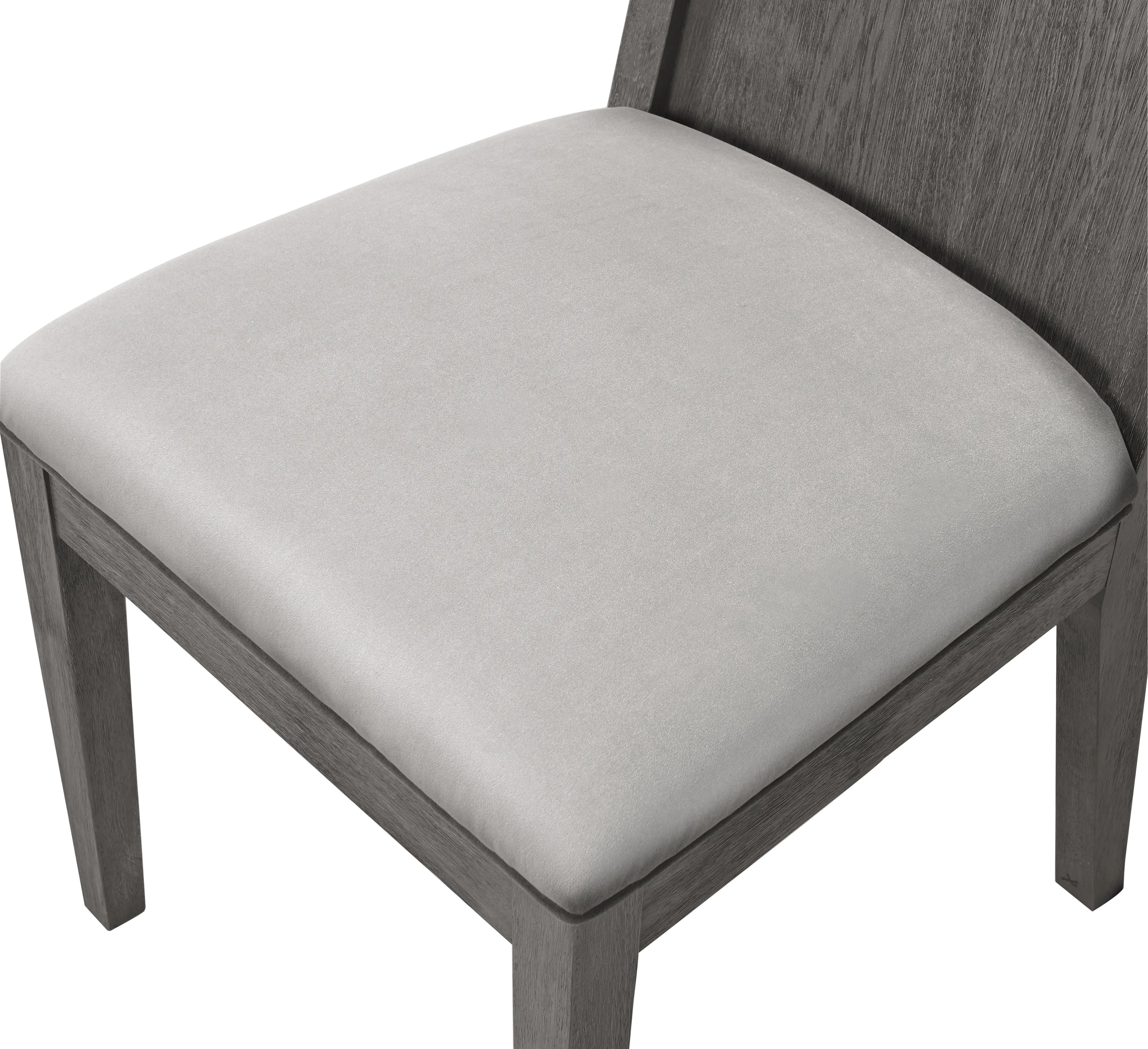 Modern Gray Upholstered Dining Room Chair - Plata-4