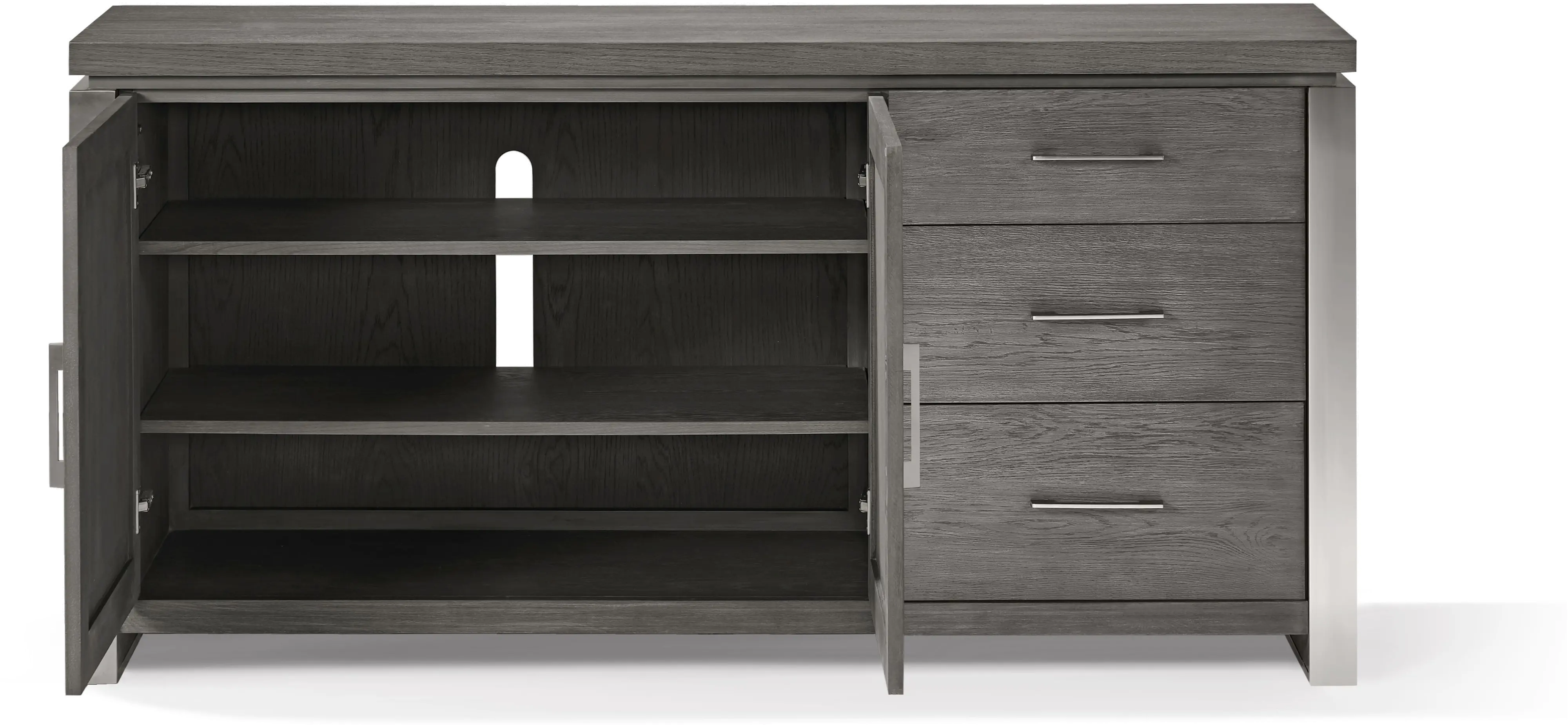 Modern Gray Dining Room Sideboard - Plata-3