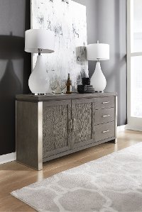 Modern Gray Dining Room Sideboard - Plata-5
