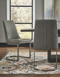 Modern Gray Upholstered Dining Room Chair - Oxford-5