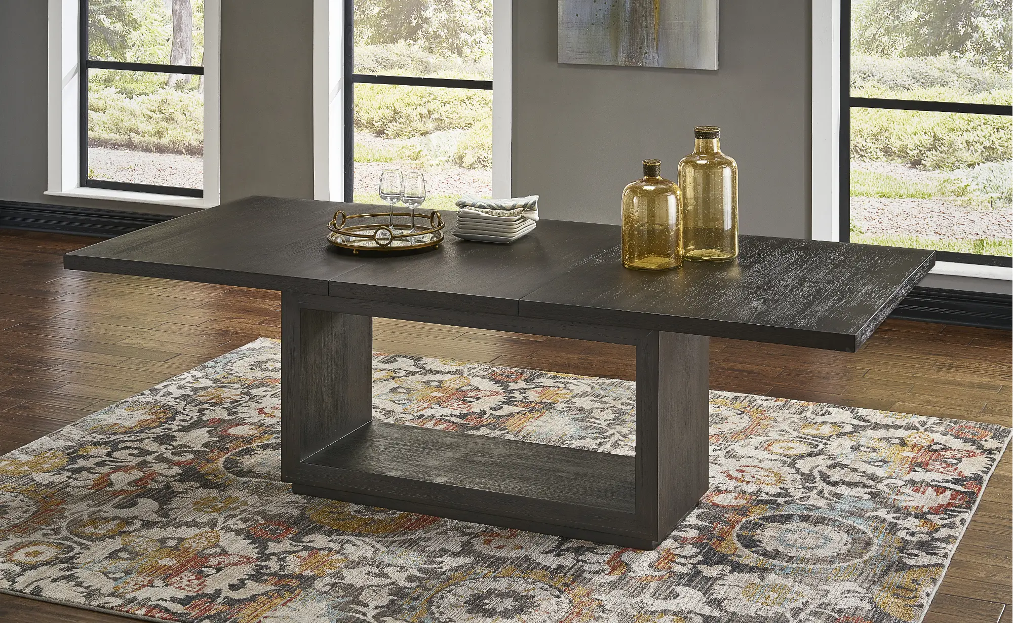 Modern Gray Dining Room Table - Oxford-5
