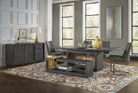 Modern Gray Dining Room Table - Oxford-6
